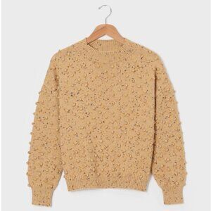 EUC Misha & Puff original popcorn sweater - camel confetti, XL